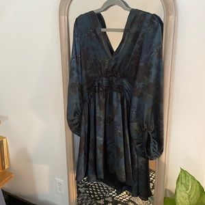 Zara dark floral dress NWT